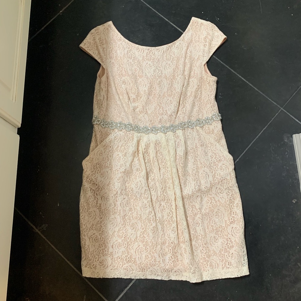 David’s Bridal Lace cocktail dress
